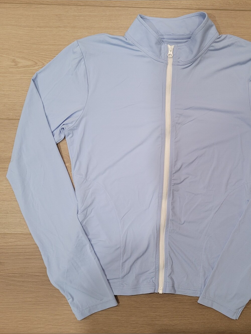 Light Blue Men’s Full-Zip Performance Shirt